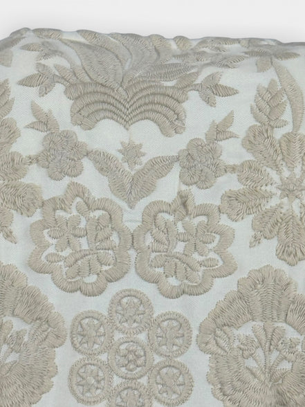 Giacca Corta in Cotone Ricamata Beige Maison Hotel