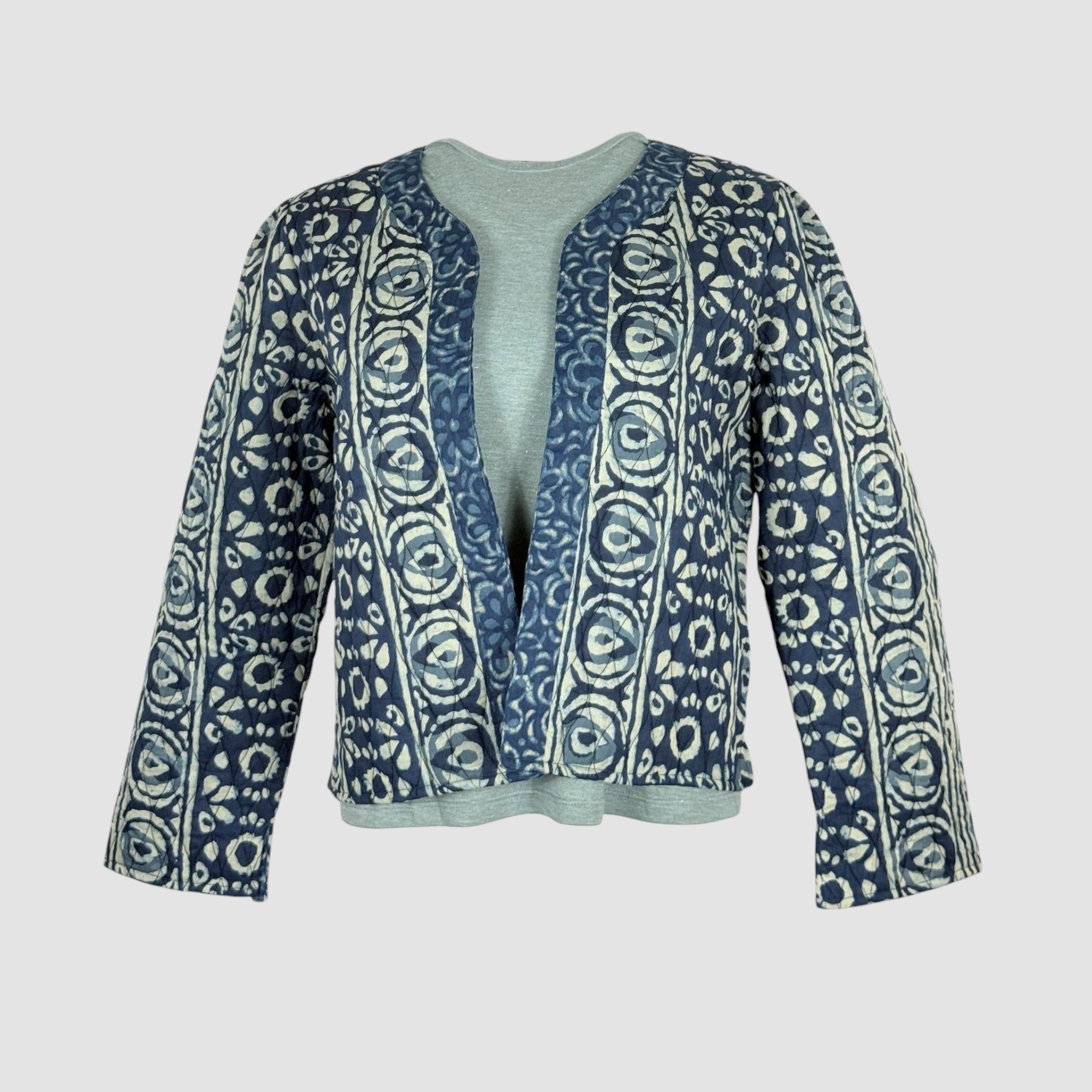 Giacchino Corto Trapuntato Cotone Indigo Fantasia Coti Maison Hotel