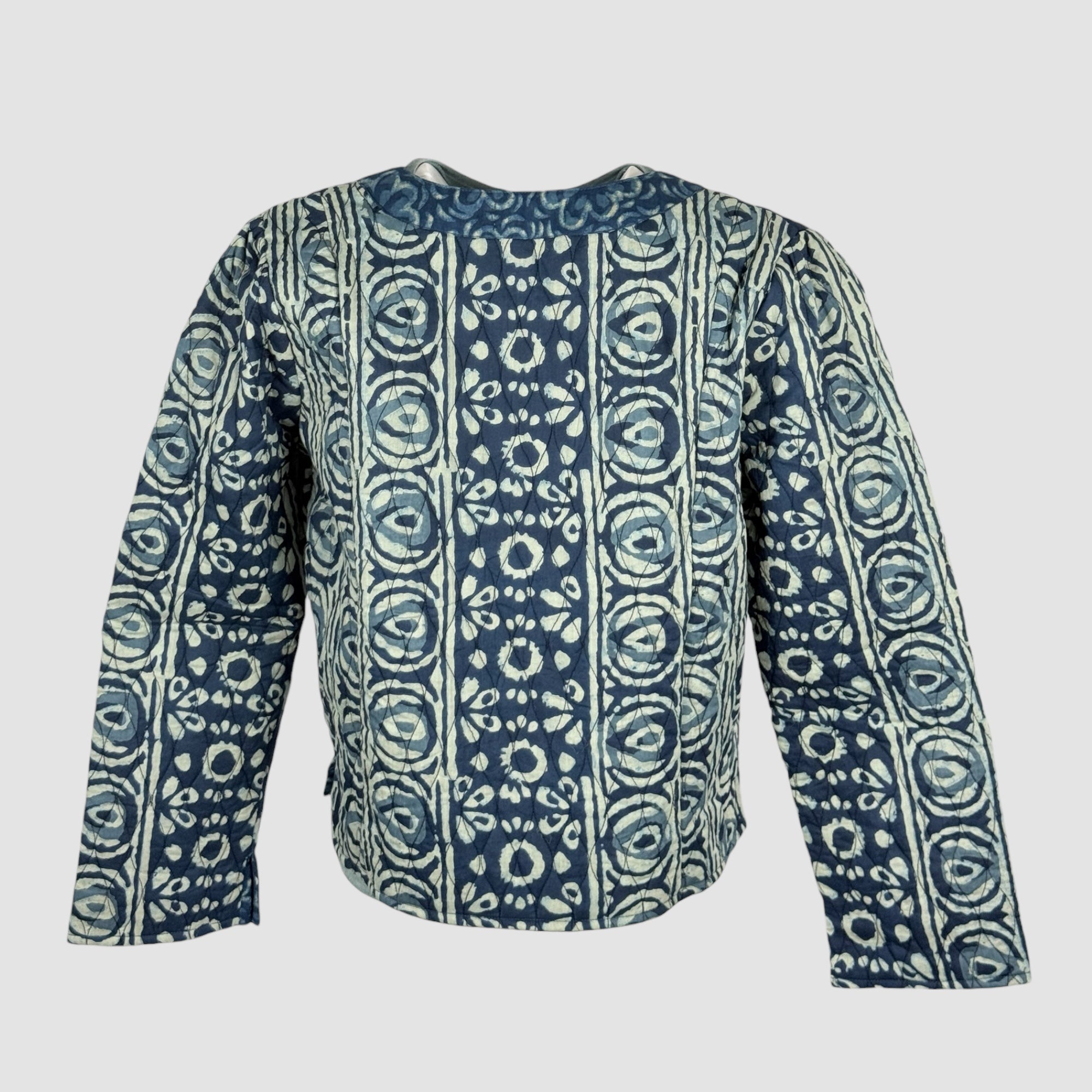 Giacchino Corto Trapuntato Cotone Indigo Fantasia Coti Maison Hotel