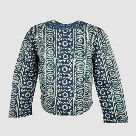 Giacchino Corto Trapuntato Cotone Indigo Fantasia Coti Maison Hotel