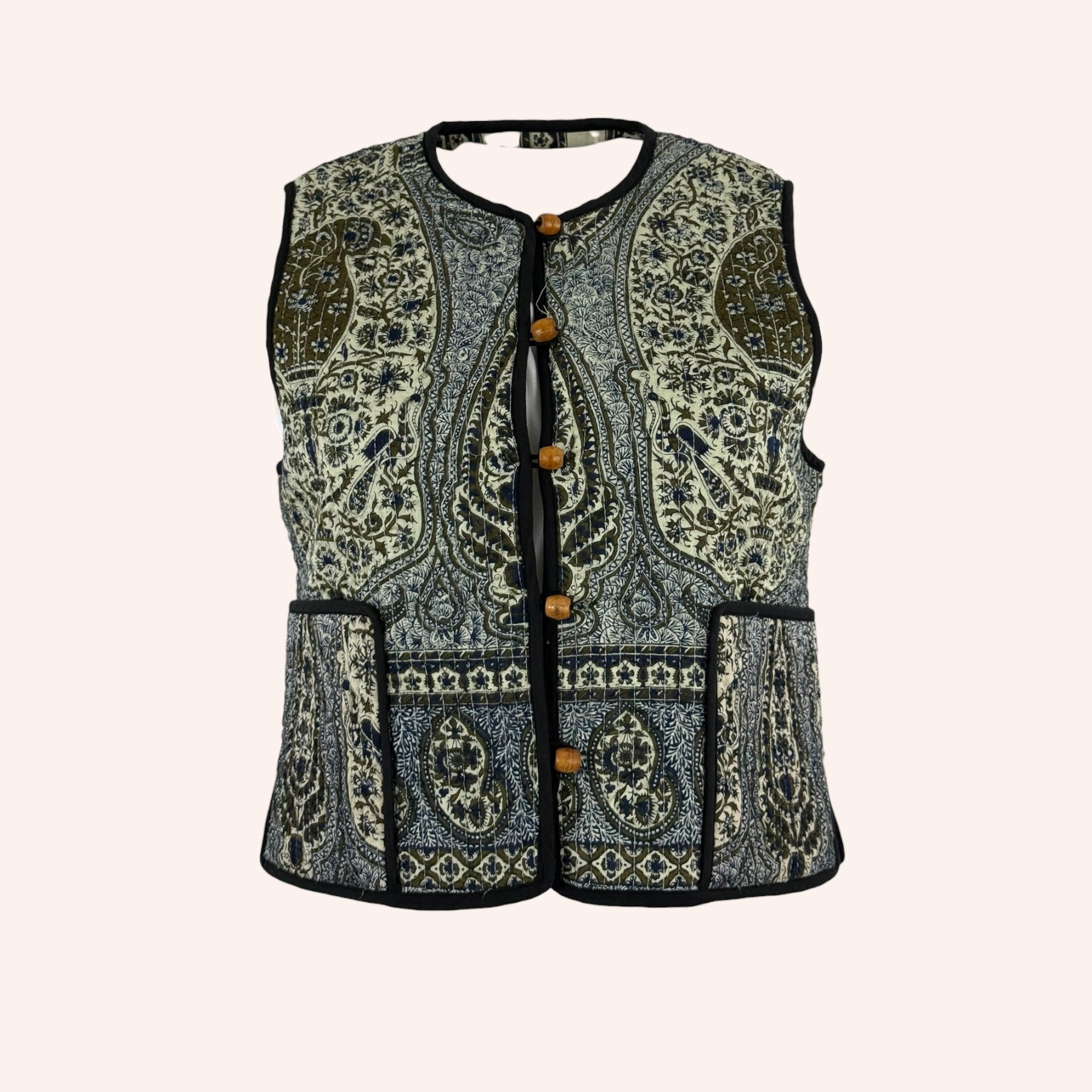 Gilet Paisley Cotone Trapuntato Taya Antik Batik