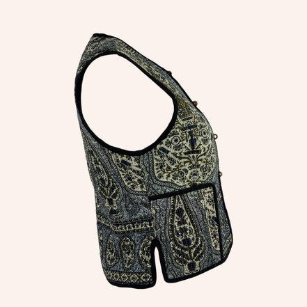 Gilet Paisley Cotone Trapuntato Taya Antik Batik