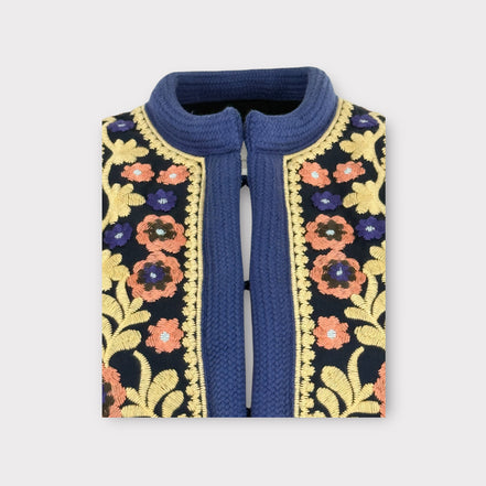 Gilet Girocollo Ricami  Ossie Antik Batik