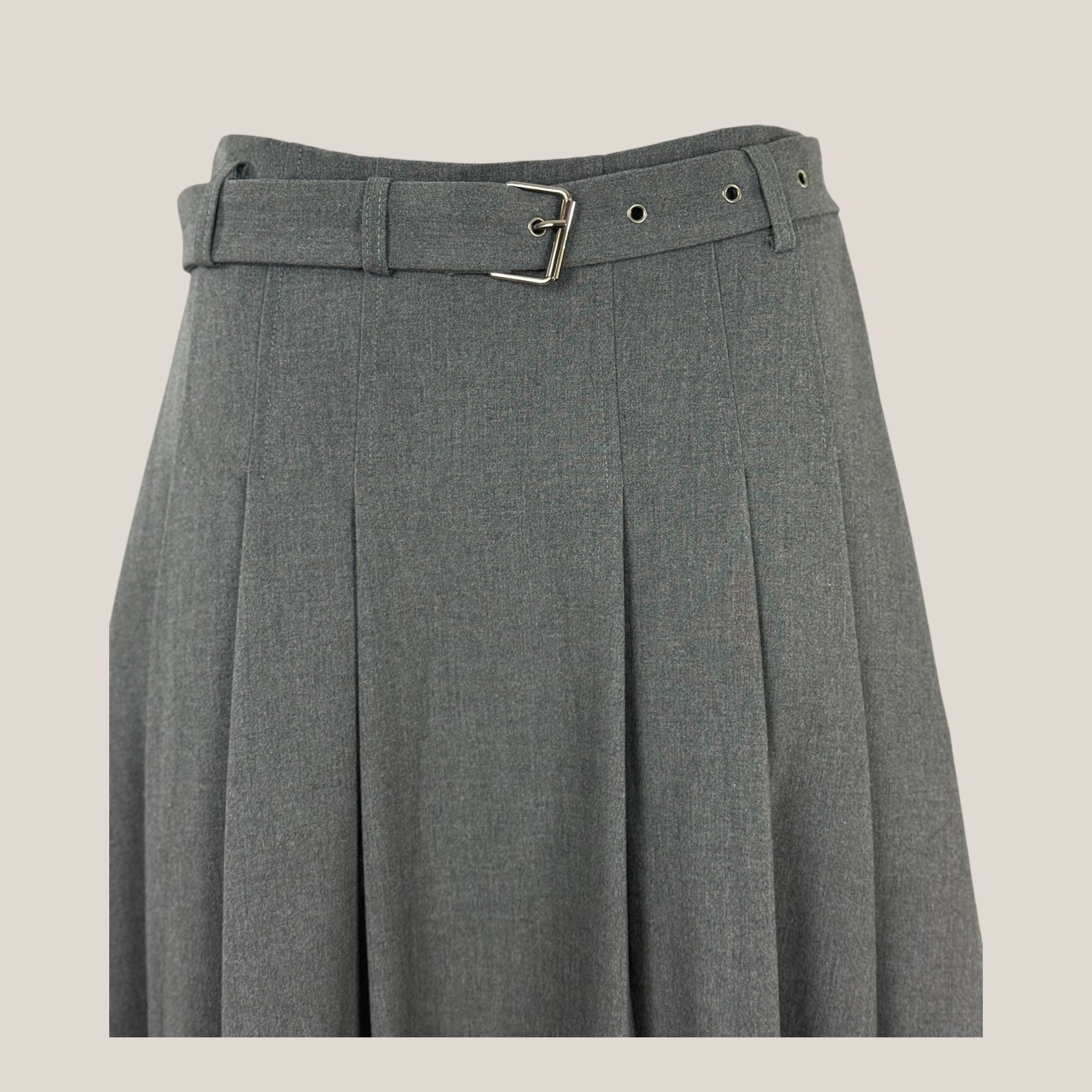 Gonna Midi a Pieghe con Cintura Funny Suncoo