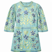 Abito Corto con Ricami Carioca Antik Batik