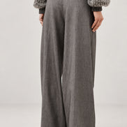 Ba&sh, Pantalone Maschile Gamba Larga in Misto Lana