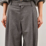 Ba&sh, Pantalone Maschile Gamba Larga in Misto Lana