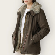 Parka Corto EcoFur Brown con Coulisse Bazar Deluxe