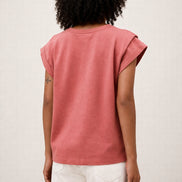 Tshirt Over Manica Corta in Cotone, Ba&sh