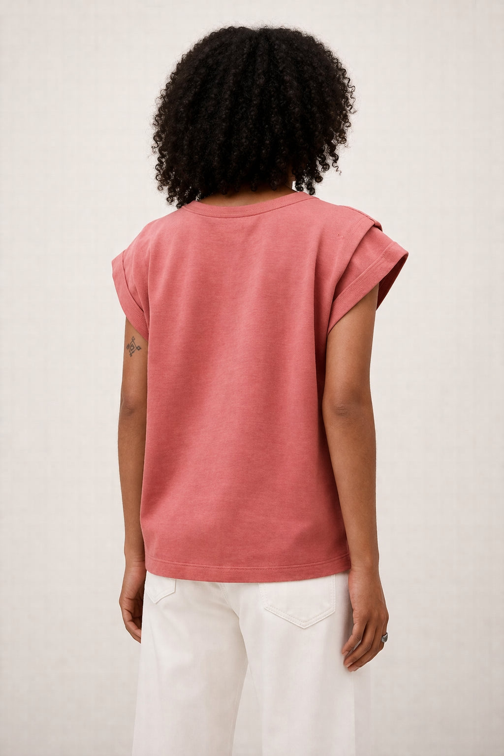 Tshirt Over Manica Corta in Cotone, Ba&sh