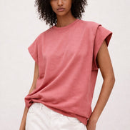 Tshirt Over Manica Corta in Cotone, Ba&sh