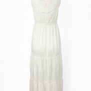 Abito Lungo Bianco con Pizzo,  Gino Maison Hotel