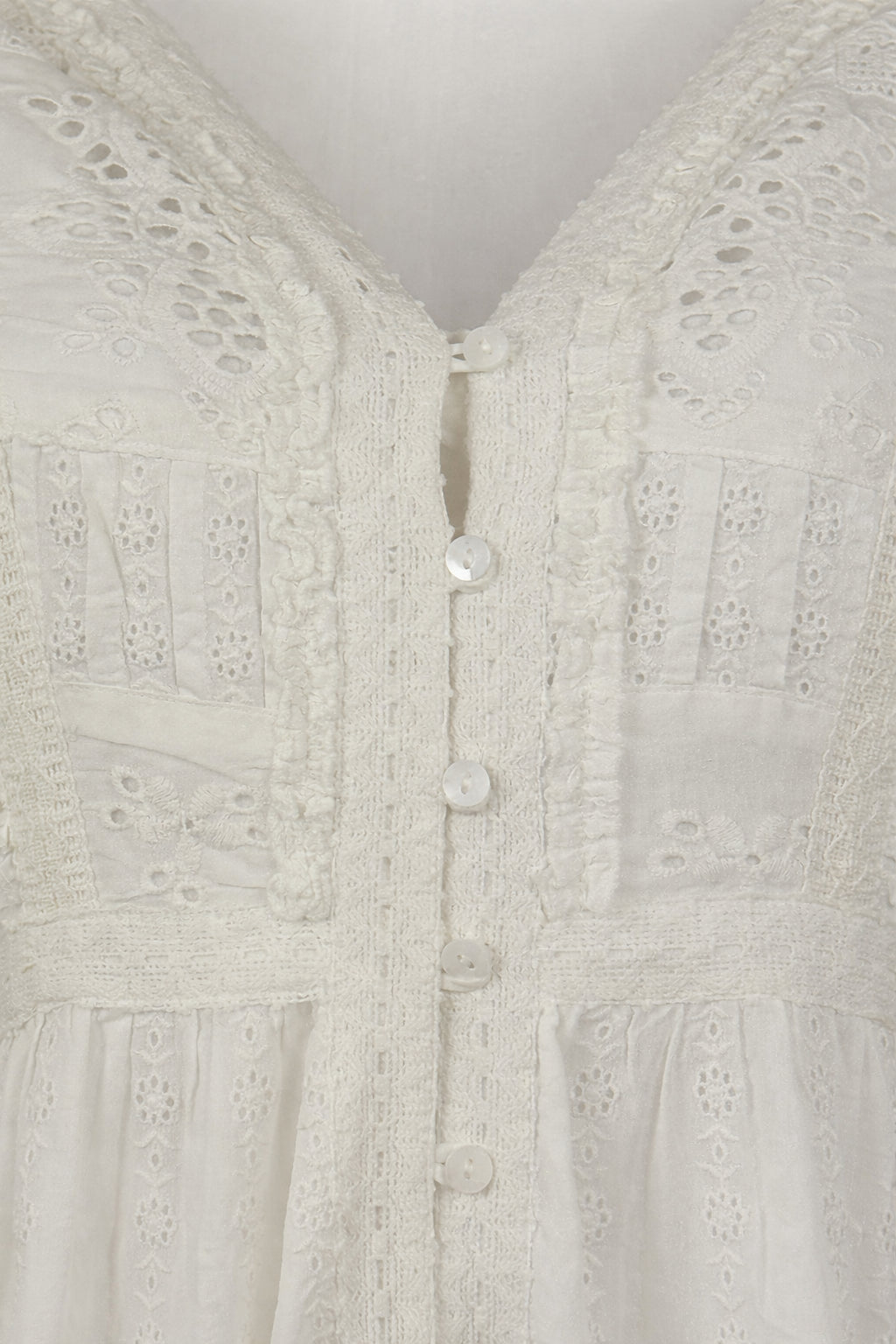 Abito Lungo Bianco con Pizzo,  Gino Maison Hotel