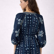 Abito Lungo Navy Shibori Maison Hotel