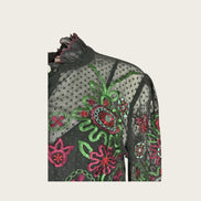 Camicia Ricamata Floreale Haga Antik Batik