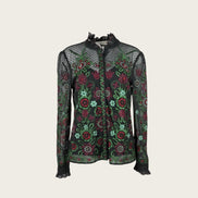 Camicia Ricamata Floreale Haga Antik Batik