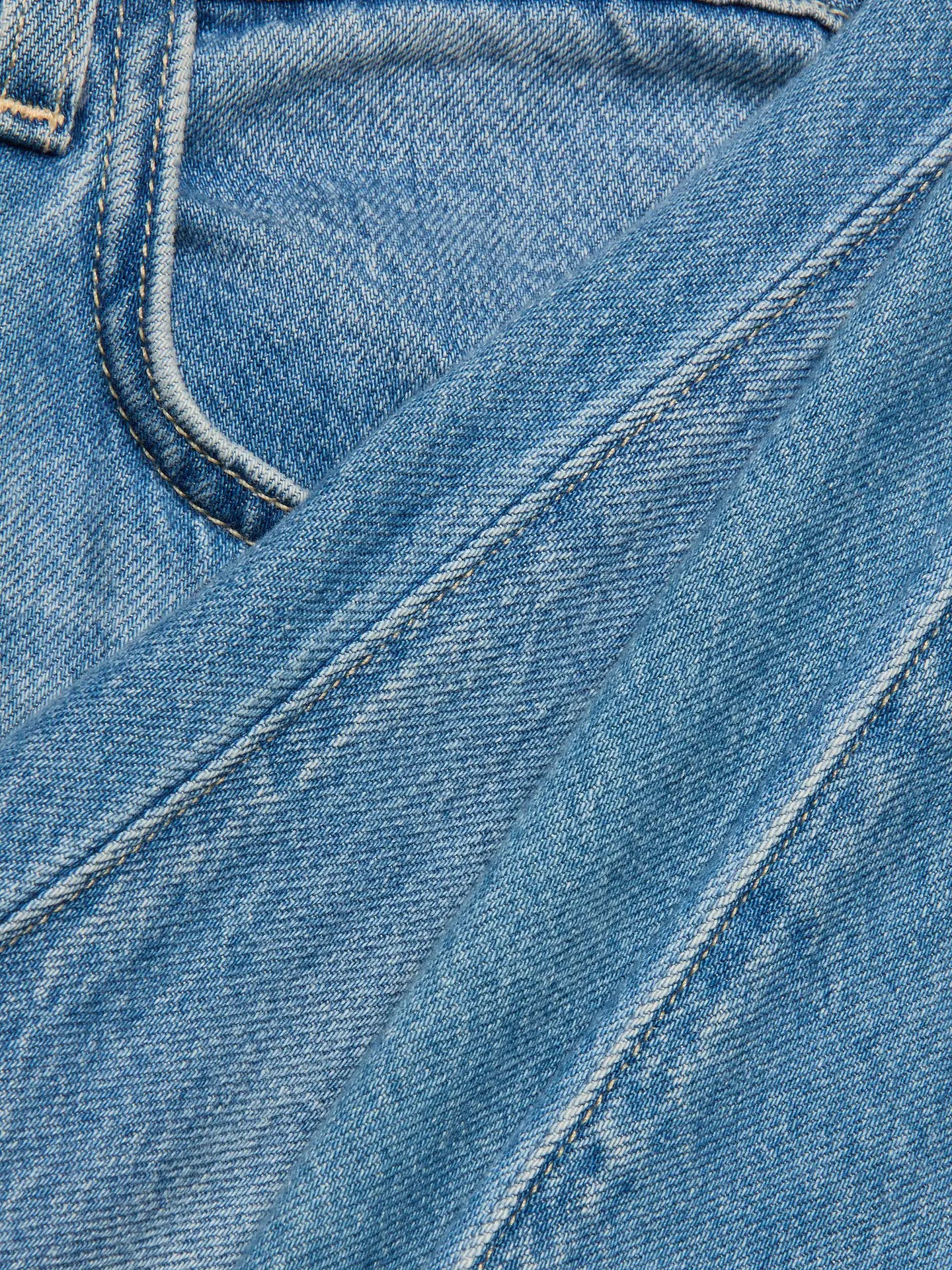 Denim Leggero Gamba Larga Lavaggio Chiaro Scottie L'Agence