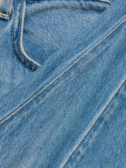 Denim Leggero Gamba Larga Lavaggio Chiaro Scottie L'Agence