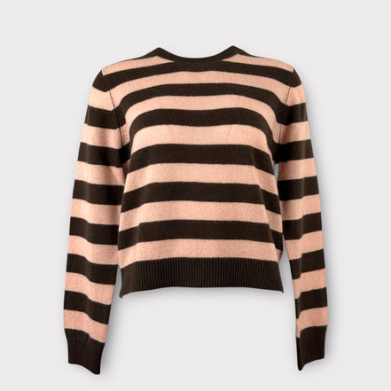 Maglia Girocollo a Righe in Cashmere Jumper1234