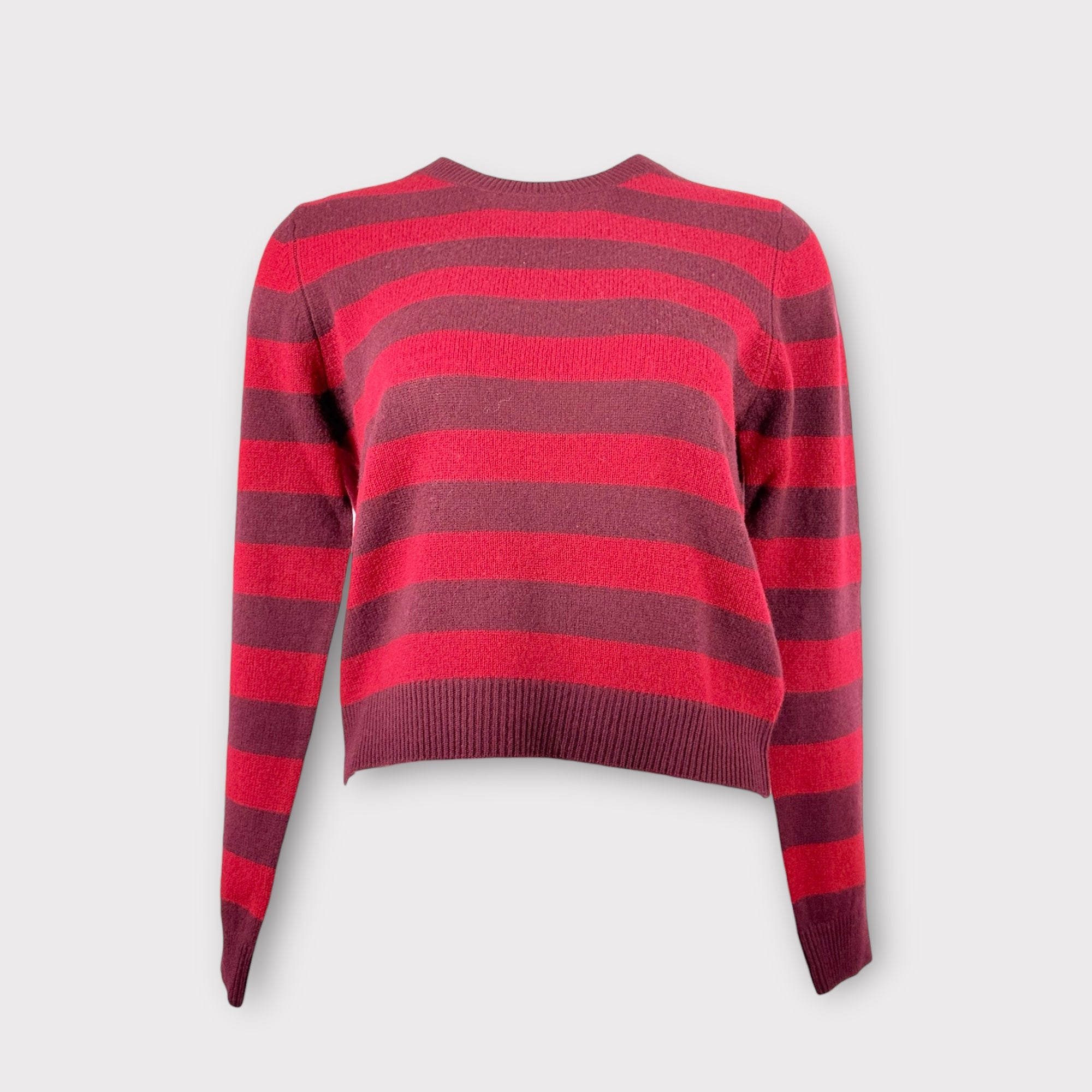 Maglia Girocollo a Righe in Cashmere Jumper1234