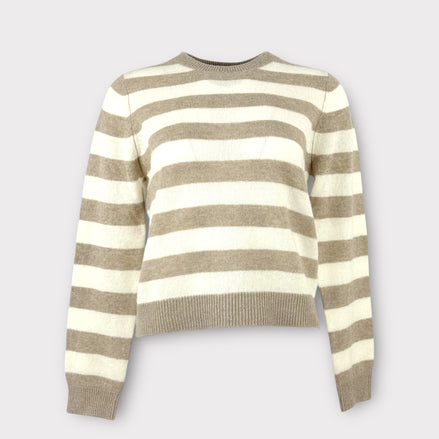 Maglia Girocollo a Righe in Cashmere Jumper1234
