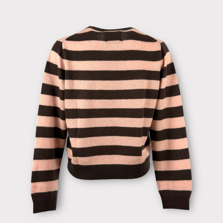 Maglia Girocollo a Righe in Cashmere Jumper1234