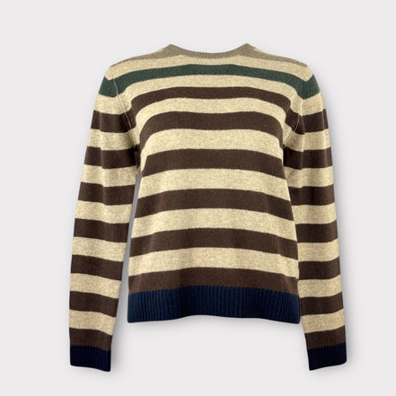 Maglia Girocollo a Righe in Cashmere Jumper1234