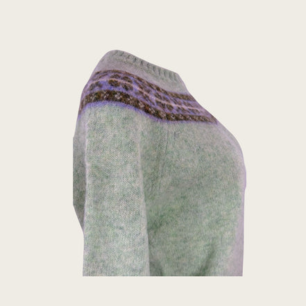 Maglia in Lana Shetland con Motivo FairIsle Erwan AntikBatik