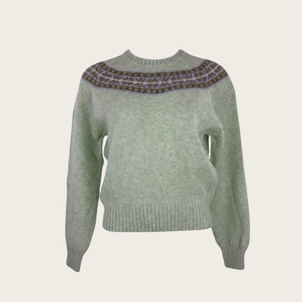 Maglia in Lana Shetland con Motivo FairIsle Erwan AntikBatik