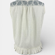 Top Senza Maniche Con Ricami Punto Smock Maison Hotel