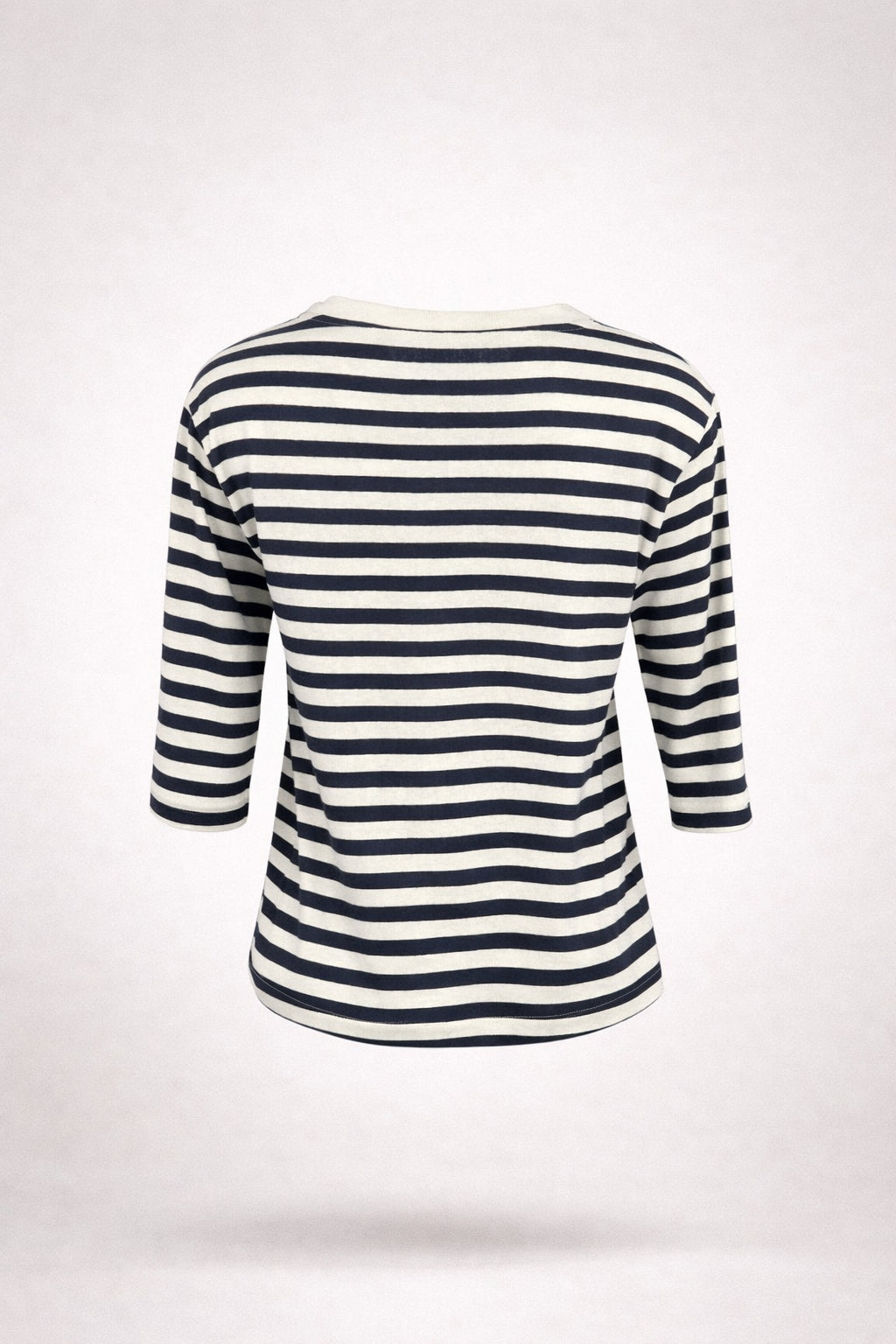 Majestic Filatures, Tshirt Barchetta Manica a 3/4 Lino a Righe