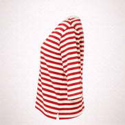Majestic Filatures, Tshirt Barchetta Manica a 3/4 Lino a Righe