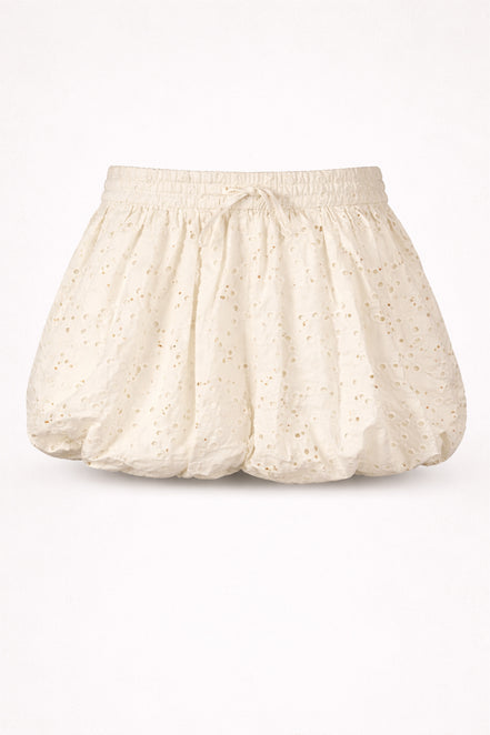 Suncoo, Gonna Mini in Pizzo a Sbuffo con Coulotte Friend