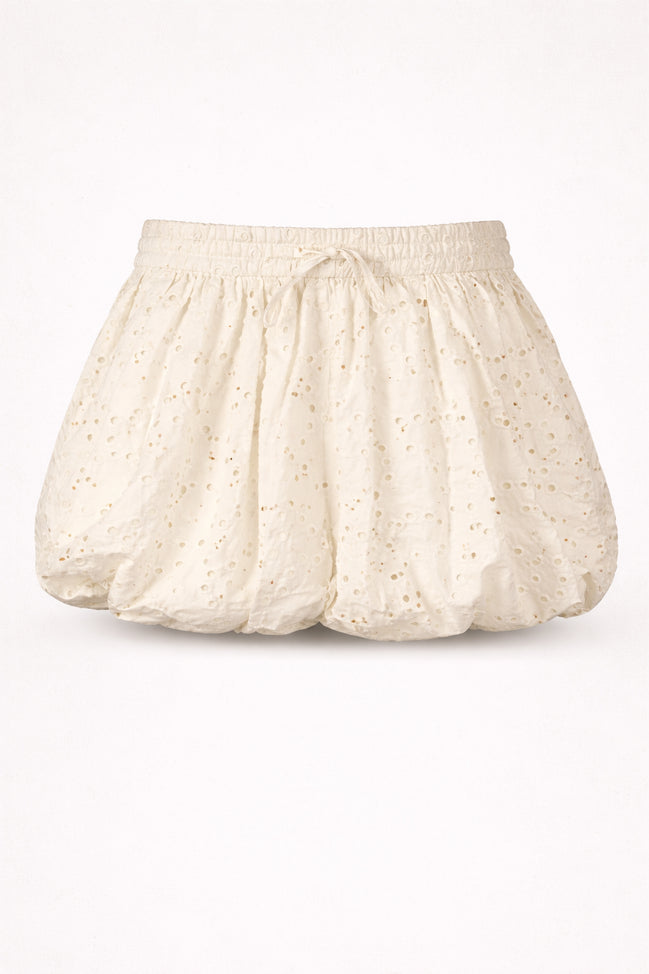 Suncoo, Gonna Mini in Pizzo a Sbuffo con Coulotte Friend