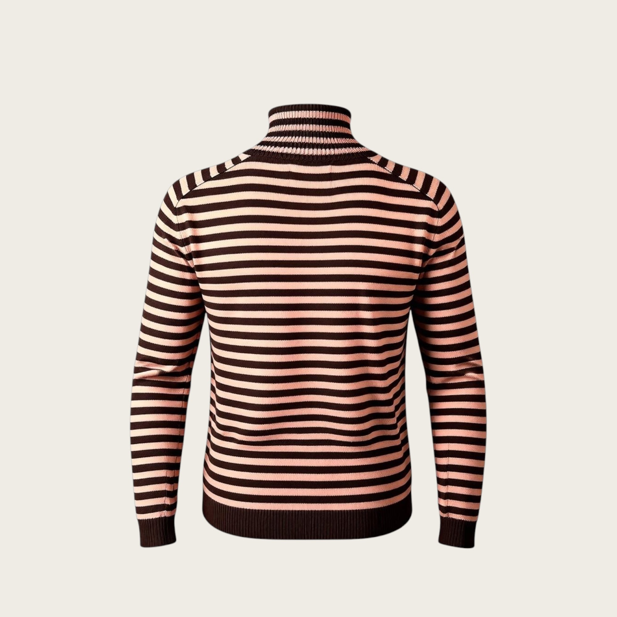 Maglia ColloAlto Righe Cashmere Jumper1234