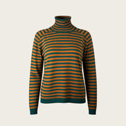 Maglia ColloAlto Righe Cashmere Jumper1234