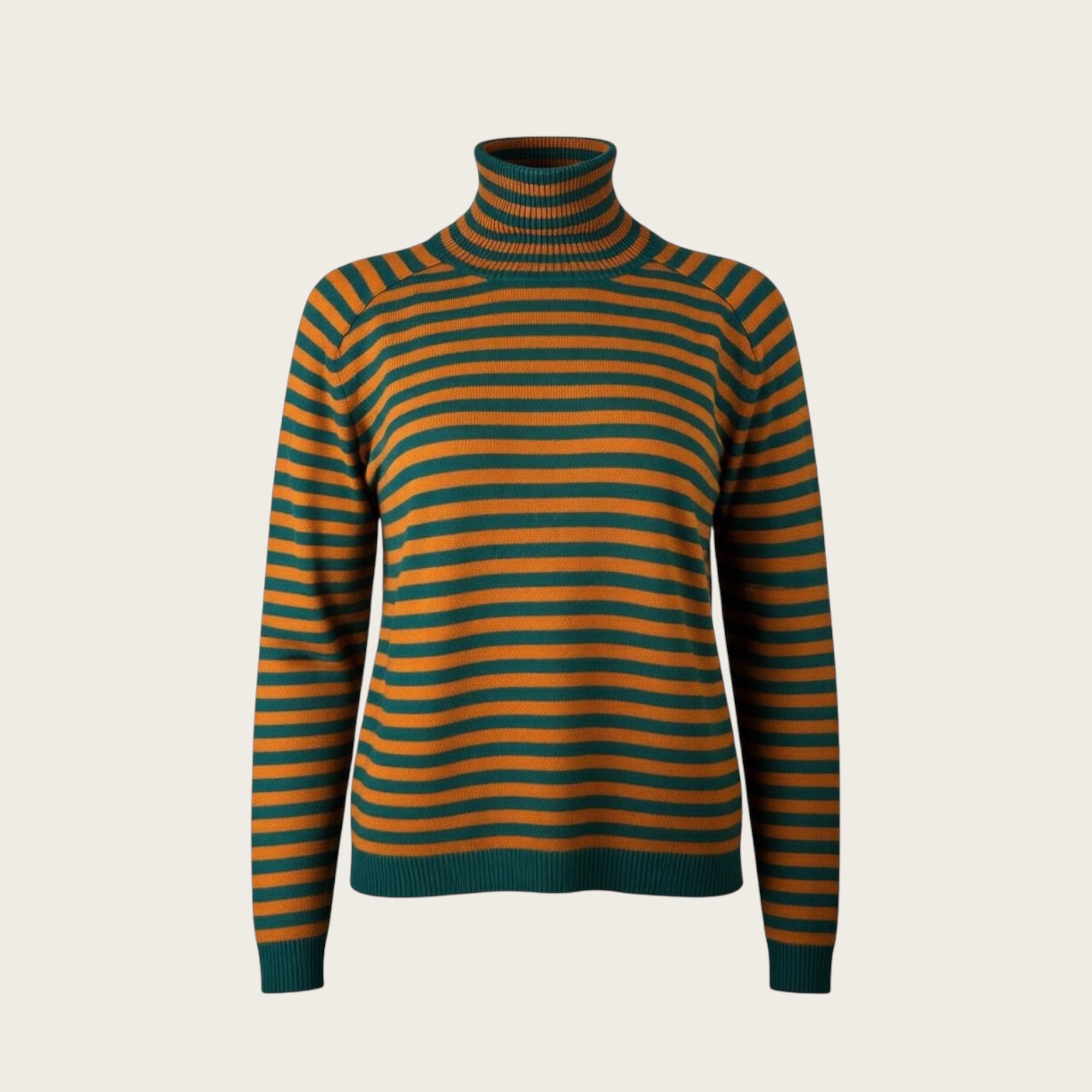 Maglia ColloAlto Righe Cashmere Jumper1234