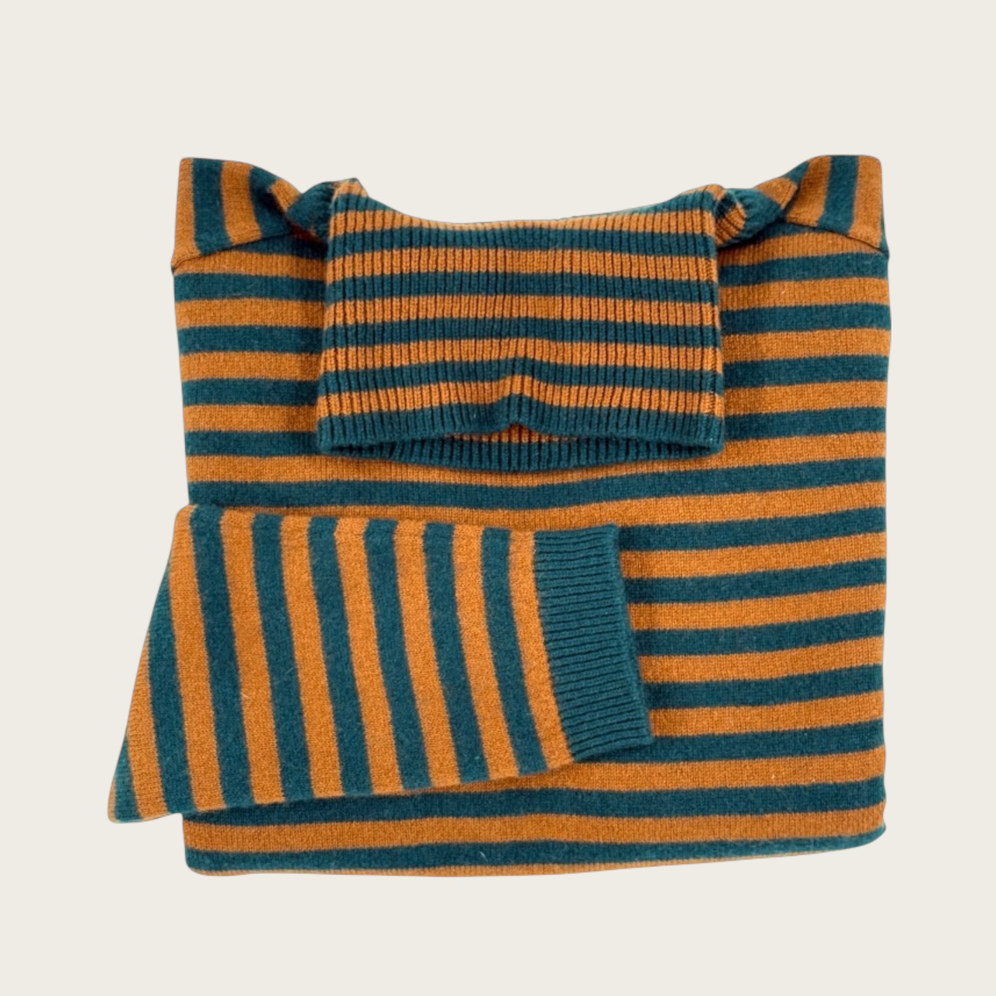 Maglia ColloAlto Righe Cashmere Jumper1234